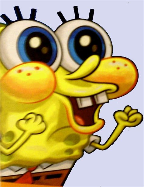 excited spongebob meme|spongebob meme face happy moist.